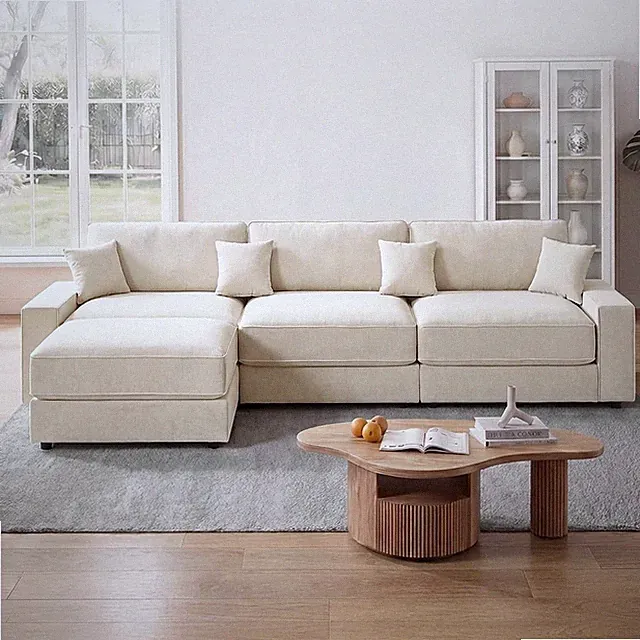 Modular Sectional Sofa Couches, Living Room,Oversized Cloud Couch with Ottoman
