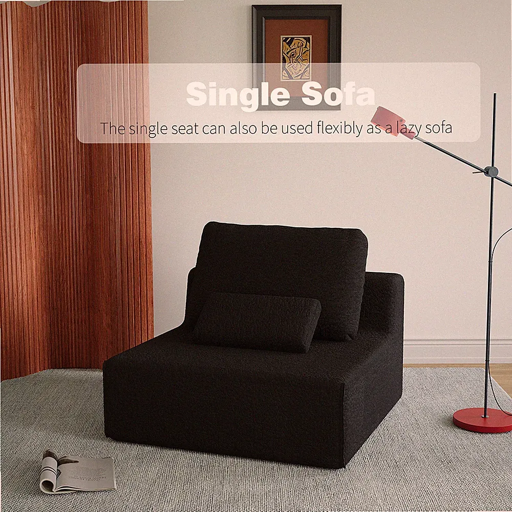 Boucle Sectional Sofa
