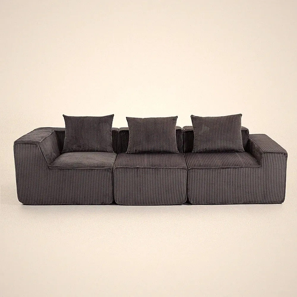 Modular Sectional Sofa - Multi-Person Compression Design, Freestyle Combo
