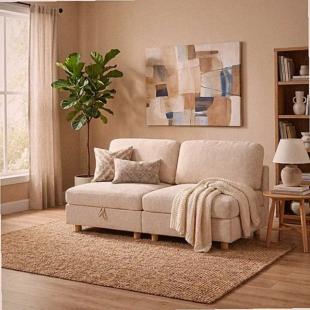 Modular sectional sofa seat,convertible sofa with storage,multifunctional foldin