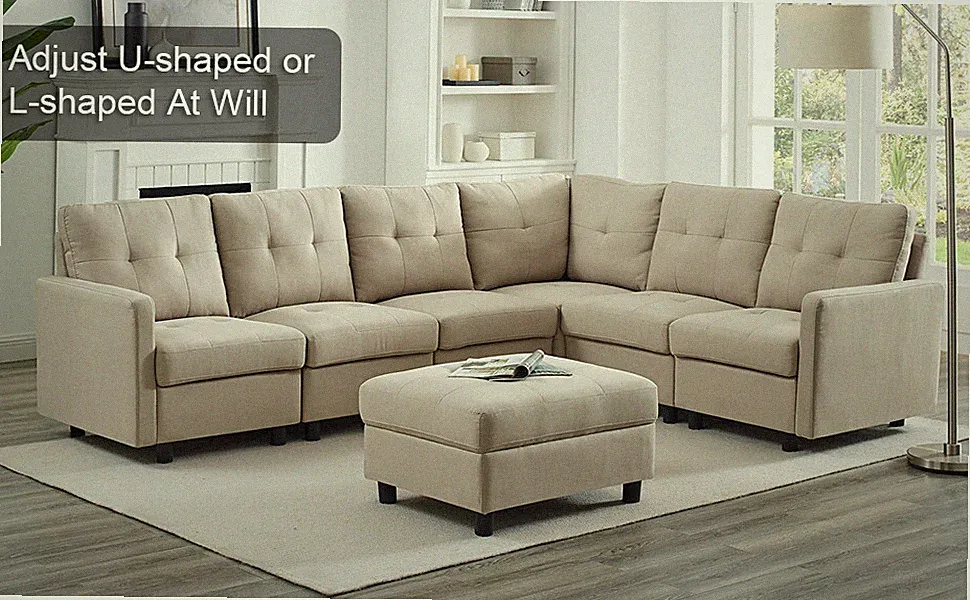 Modular Sectional Sofa Set DLY Couch Modern Fabric Upholstered Sofa Living Room