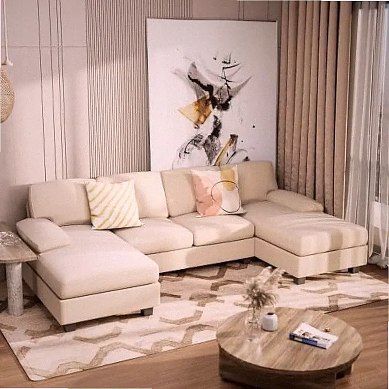 Modular Sectional Sofa Sleeper Easy Assembly Washable Cushions Living Room New