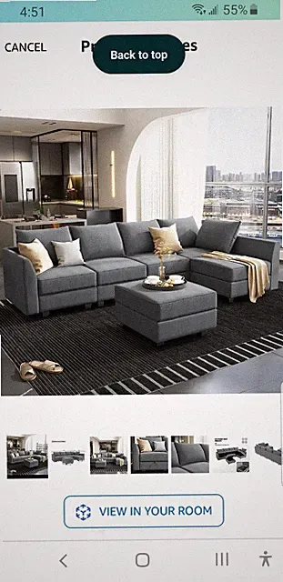 modular sectional sofa . u shape sectional sofa in bluish grey