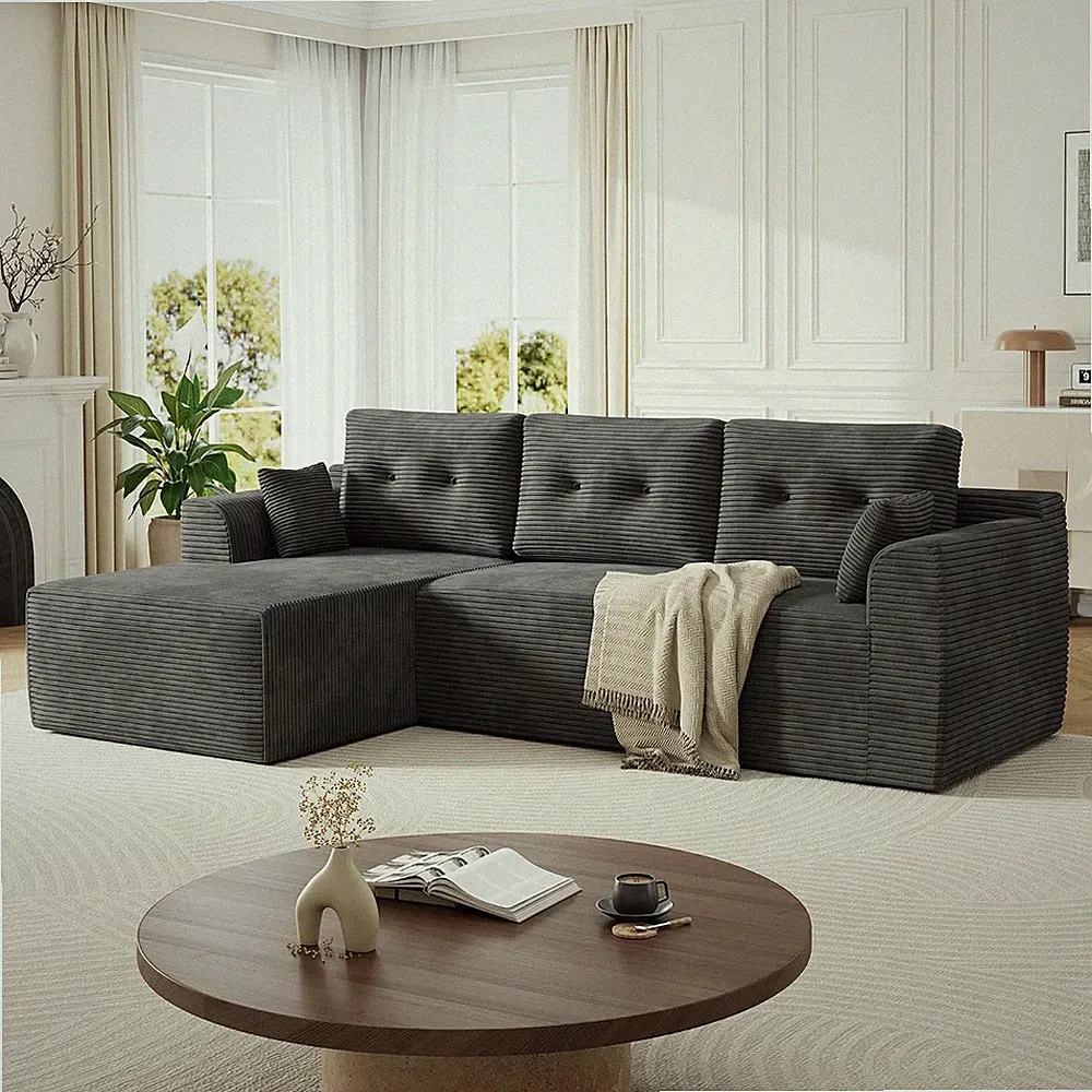 Modular Sectional Sofa with Deep Deat, 105'' Cloud Couch Sectional with Oversize