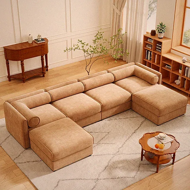 Modular Sectional Sofa with Storage, Extra Large U Shaped Sectional Couch for