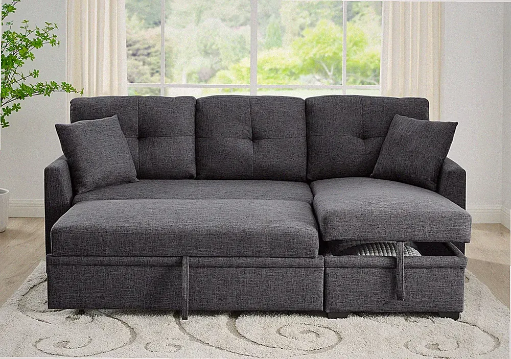 Modular Sleeper Sectional Sofa with Storage