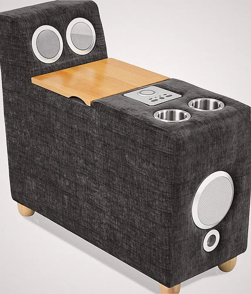 Modular Sofa Console with Bluetooth Speaker & Wireless Charging Station
