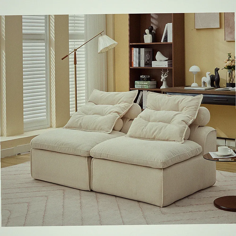 Modular Sofa Couch 2 Seater Sectional Sofa Upholstered Sofa For Living Room