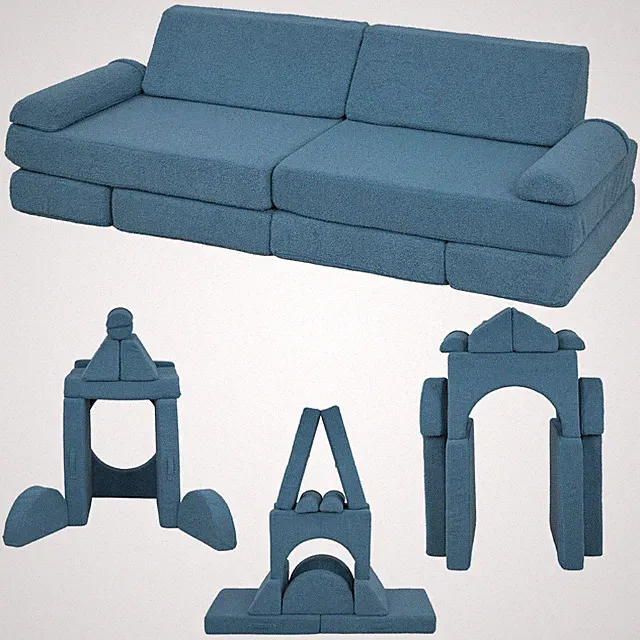 Modular Sofa Foam Couch for Kids Creative Sectional Soft Play Furniture for Boys