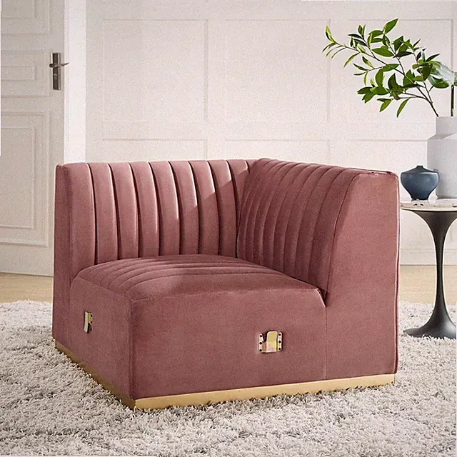 Modway Channel Tufted Performance Velvet Left Corner Chair