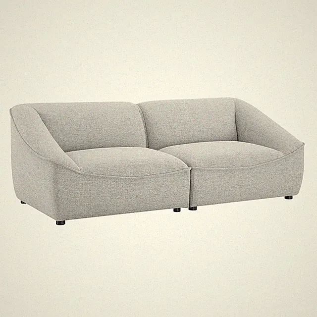 Modway Furniture Comprise 2 Piece Loveseat in Light Gray -EEI-5403-LGR