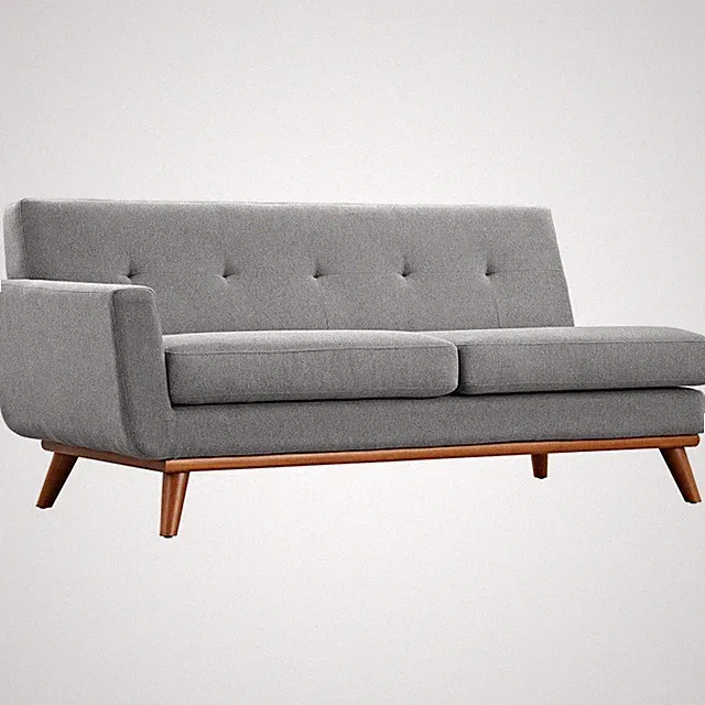 Modway Furniture Engage Left-Arm Loveseat, Expectation Gray - EEI-1795-GRY