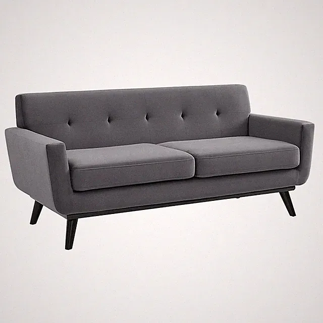 Modway Furniture Engage Performance Velvet Loveseat, Gray - EEI-5599-GRY