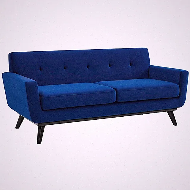 Modway Furniture Engage Performance Velvet Loveseat, Navy - EEI-5599-NAV