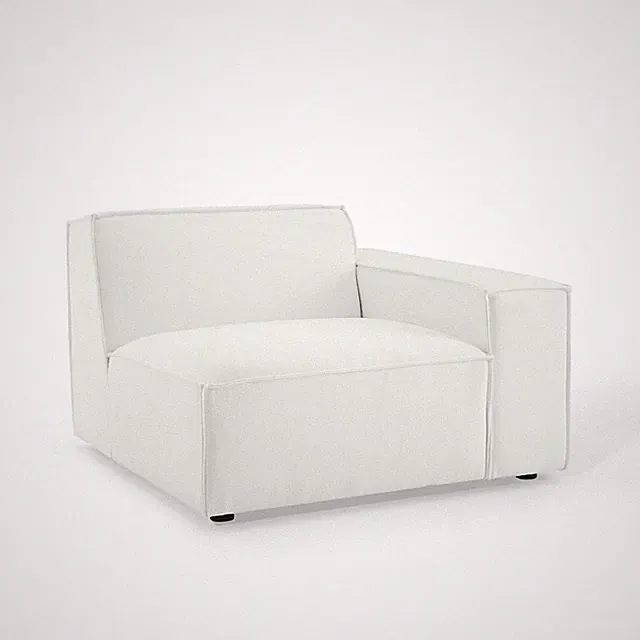 Modway Furniture Restore Right-Arm Sectional Sofa Chair in White -EEI-3870-WHI