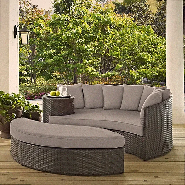 Modway Sojourn Outdoor Patio Sunbrella® Daybed in Canvas Gray