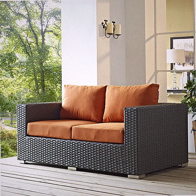 Modway Sojourn Outdoor Patio Sunbrella® Loveseat in Canvas Tuscan
