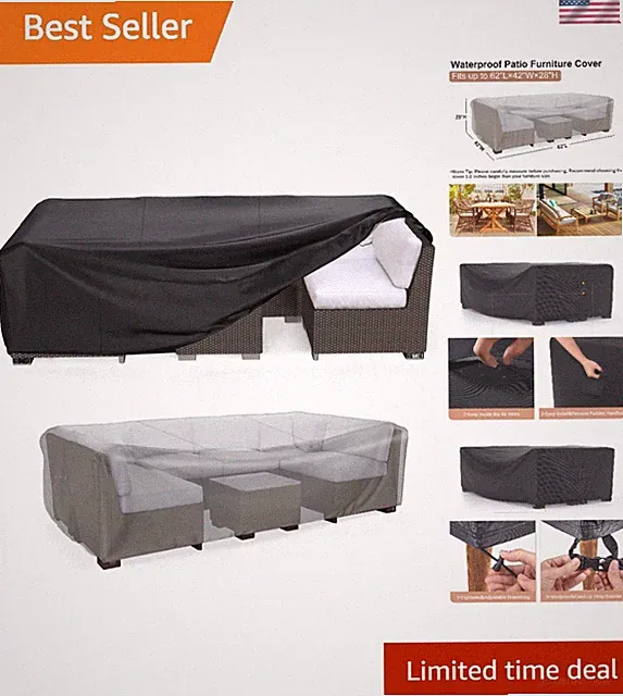 Moisture Control Patio Furniture Cover - Easy Installation & Durable Design