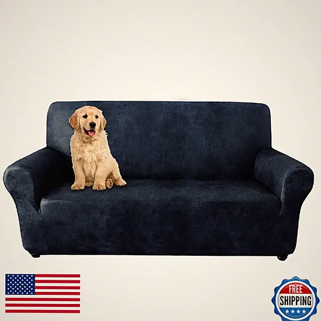 molasofa Oversized Loveseat Cover - Soft Leather-Like Spandex Non-Slip 1-Piece