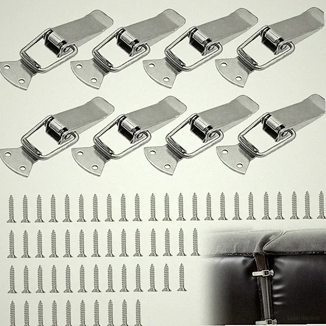 MOSIOBERDAVIAN 8 PCS Sectional Sofa Connector Bracket with Screws Couch Clamp...