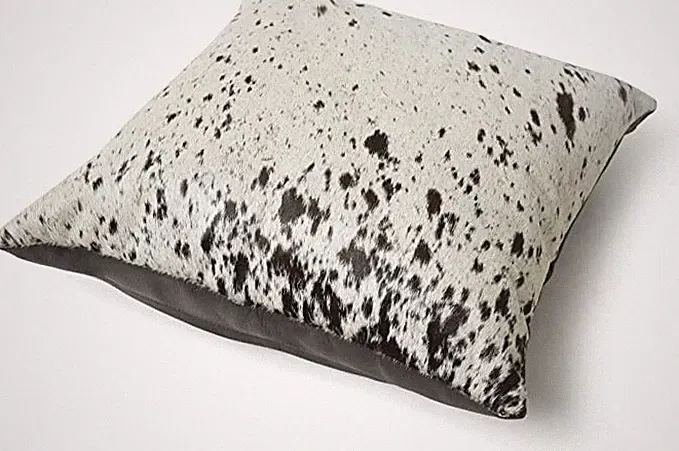MOUSM Leather Throw Pillow Case 18"X18" in Solid Home Decorative Cushion Cover