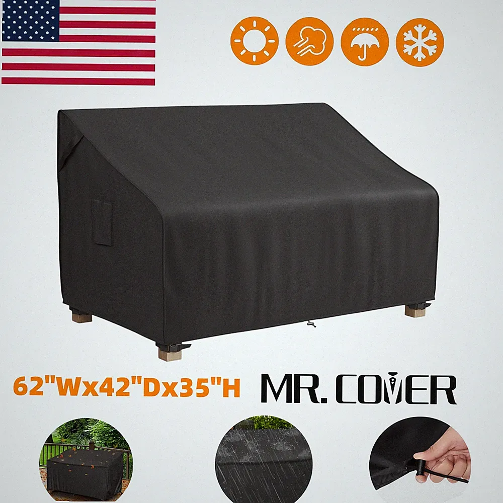 MR.COVER Large Loveseat Cover Waterproof Deep Patio Sofa Heavy Duty Outdoor 400D