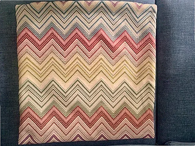 Multi-color Chevron Zig Zag Throw Pillow Cover 20x20 Double sided/ Reversible