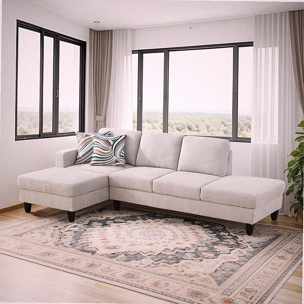 Cotton Sectional Sofas for Small Living Room