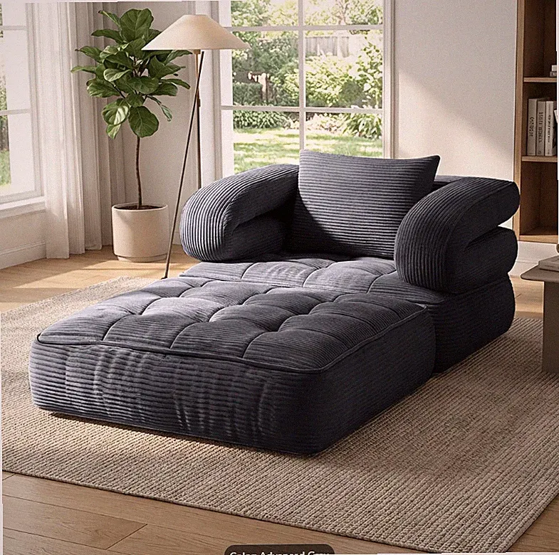 Multi-functional Convertible Sofa Bed, Soft Fabric, Small Spaces, No Assembly