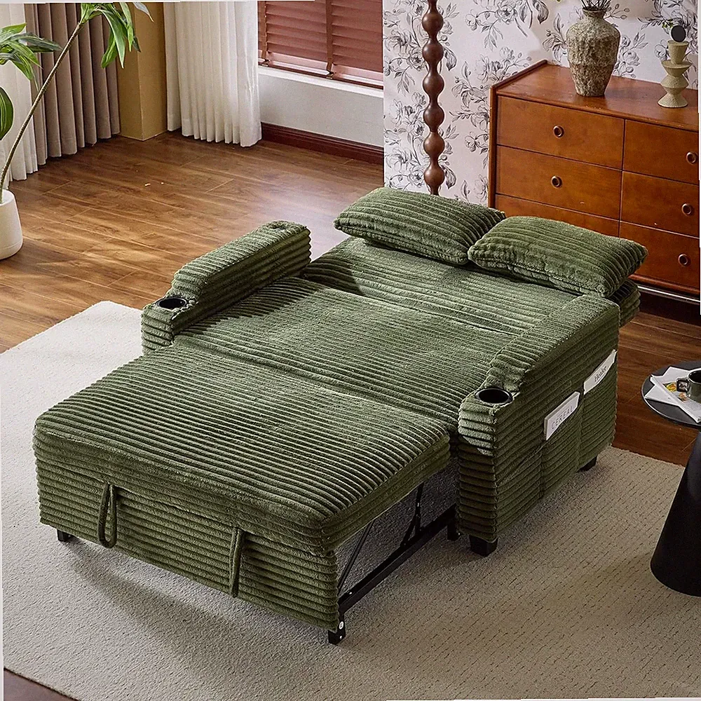 multi-functional sofa bed can be converted into a double seat and a sleeping sof