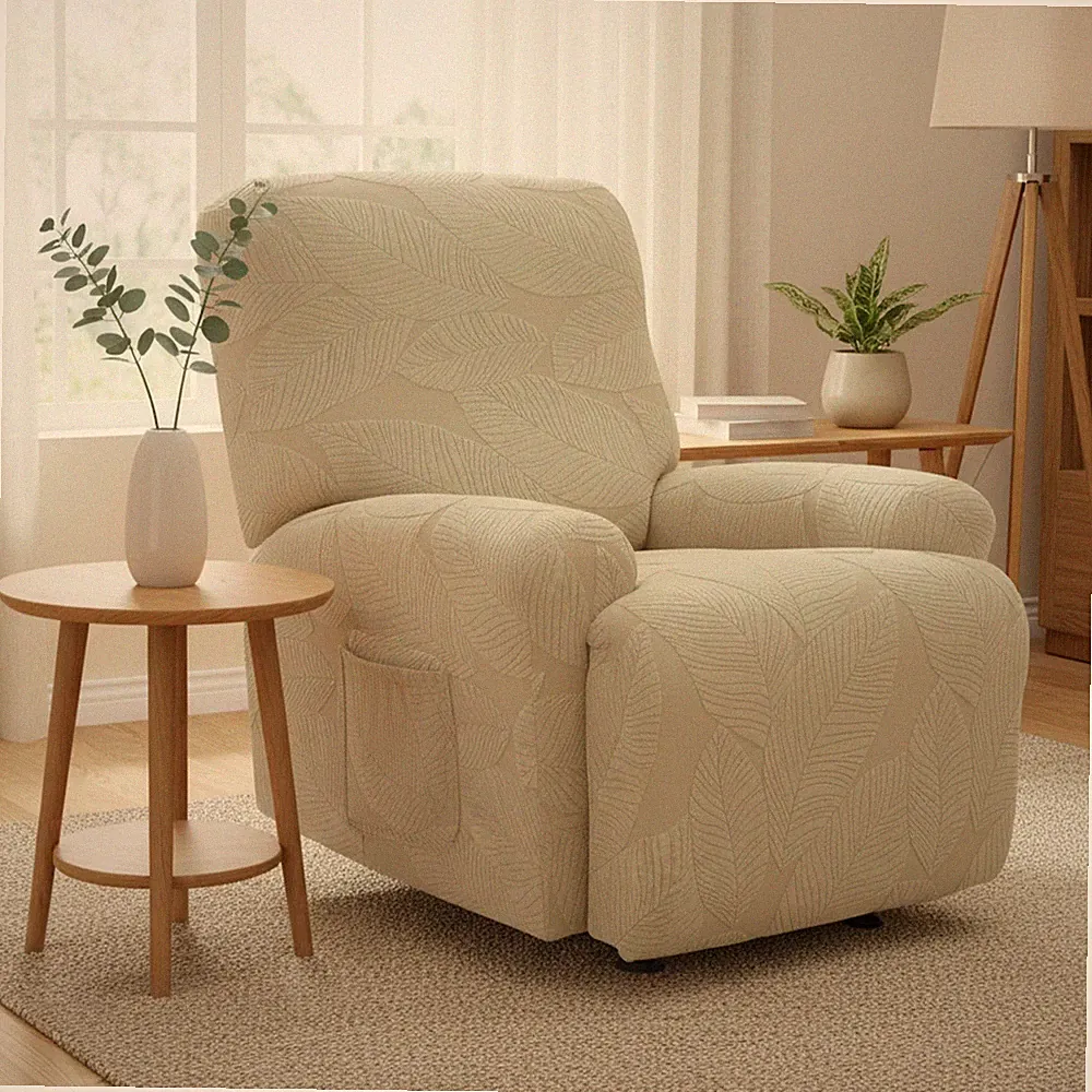 Multi-Piece Recliner Sofa Cover High Stretch Couch Slipcover Set for 1 2 3Seater