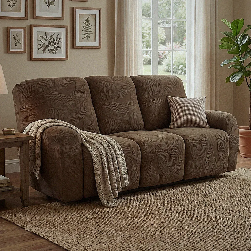 Multi-Piece Recliner Sofa Cover High Stretch Couch Slipcover Set for 1 2 3Seater