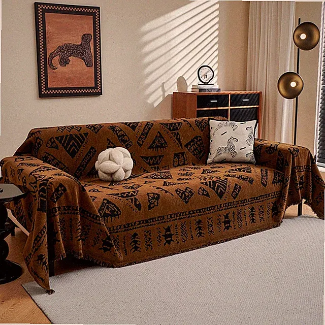 MYSKY HOME Boho Couch Cover Sofa Covers, Couch Covers for 2-3 Cushion Couch Sofa
