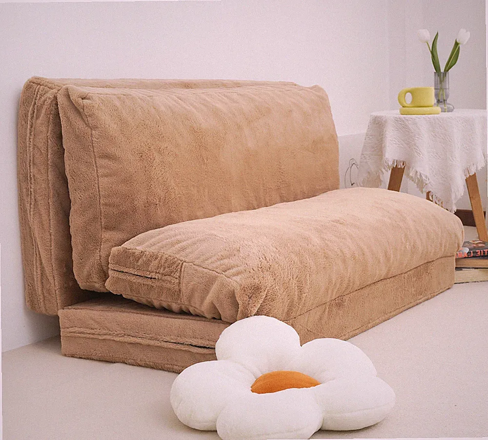 N&V Folding Mattress Sofas, Convertible Foam Futon Sofa Bed, Bean Bag Chairs