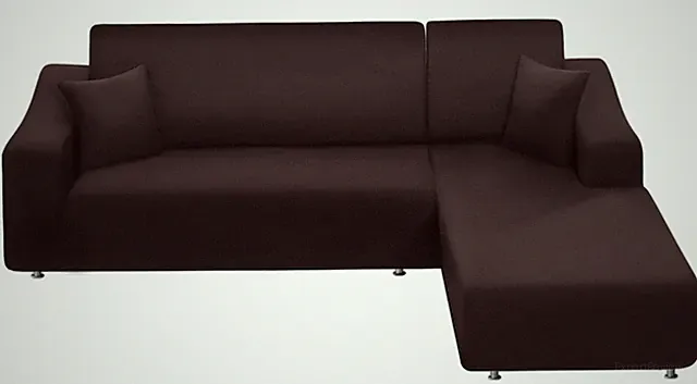 NAISI L Shape 2 Piece Sofa Slipcover 3 Seater + 3 Seater Coffee