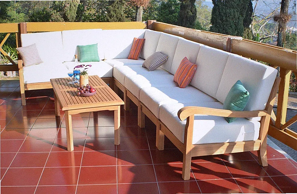Napa A-Grade Teak Wood 8pc Outdoor Garden Sectional Sofa Lounge Set New