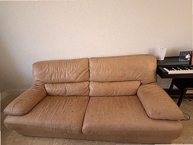 Natuzzi Genuine Leather Sofas Comfortable & Solid Living Room