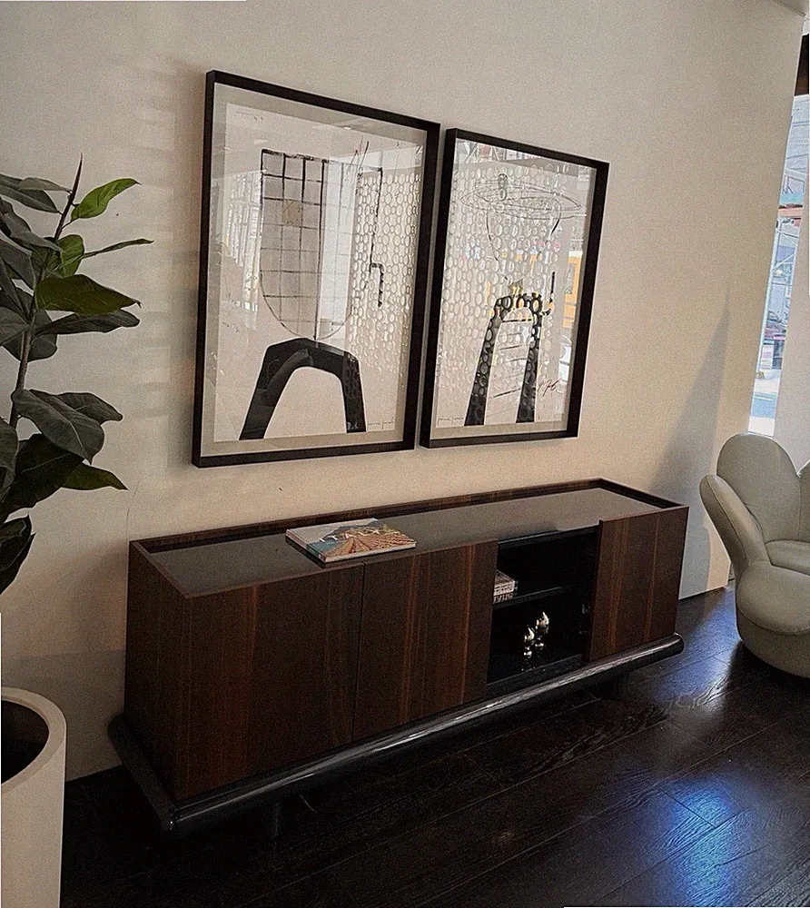 Natuzzi Italia Brown Leather Modern Sofa High Back 3-Seater Metal Frame