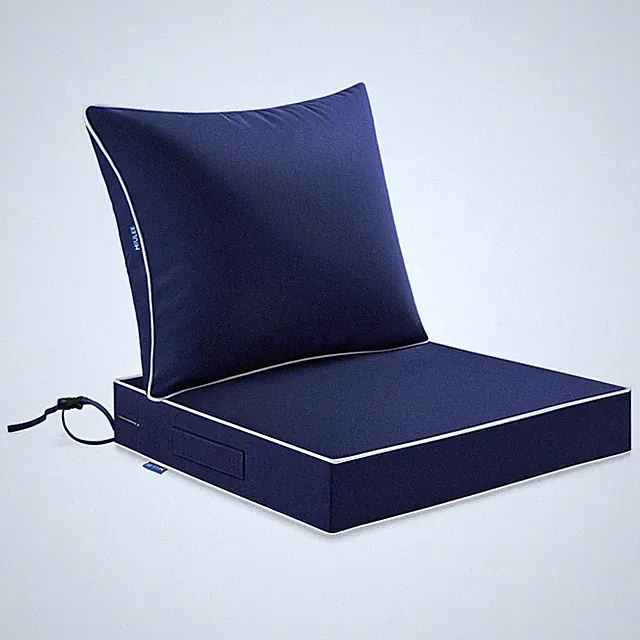 Navy Outdoor Seat Cushion 24x24 Inch Waterproof Cushion