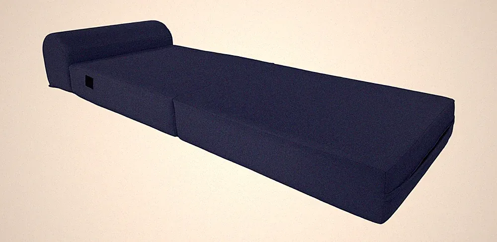 Navy Sleeper Chair Folding Foam Beds, Portable Lounger Sofa Bed 6 x 24 x 70
