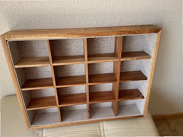 Neat Method Lined Acacia Tray, 16 sections 13" x 10"x 2"