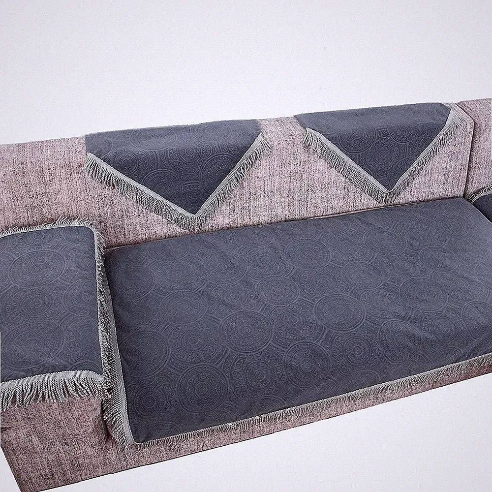 New and Improved Anti-Slip Grip Thick Flock Sofa Protector, Sectional Sofa Cover