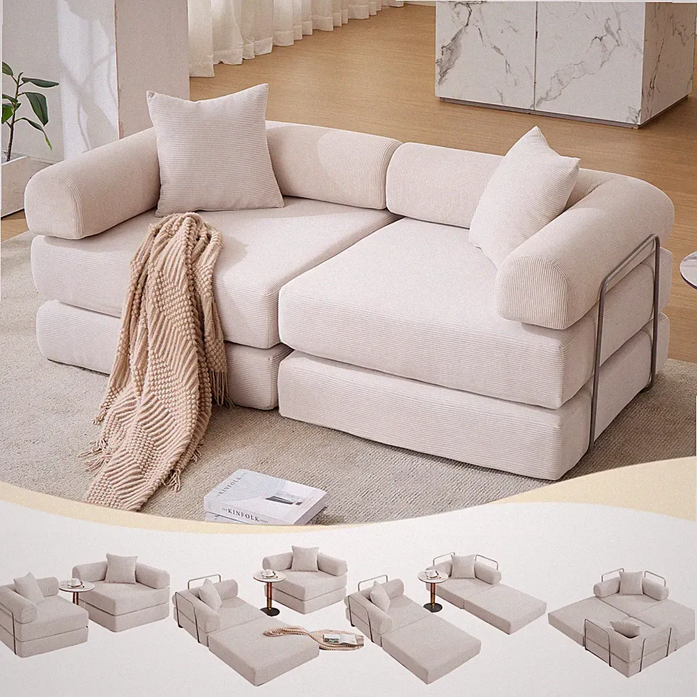 [NEW ARRIVED]Modular Couch Sofa Bed for Apartment,Convertible Sofa Bed,Fixed