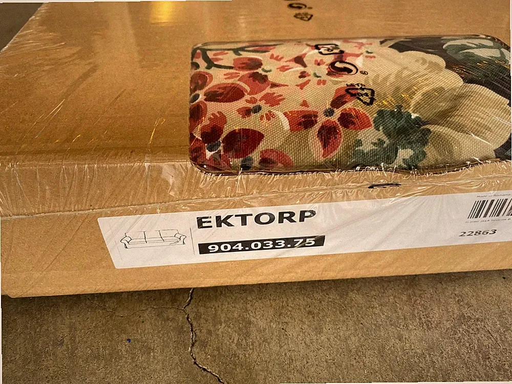NEW IKEA EKTORP 3-Seat Sofa Couch Cover Slipcover - Lingbo Multicolor / Floral