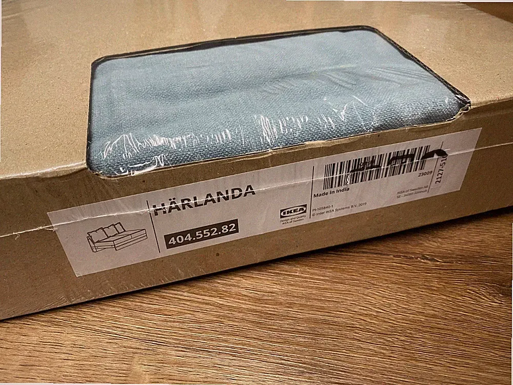 NEW IKEA HARLANDA 2-Seat Loveseat Section Cover Slipcover - Ljungen Light Green