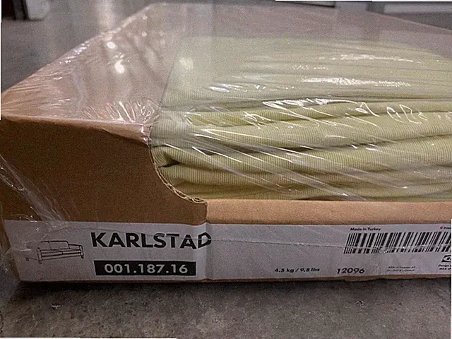NEW IKEA KARLSTAD 3-Seat Sofa Couch Cover Slipcover - Sivik Light Yellow