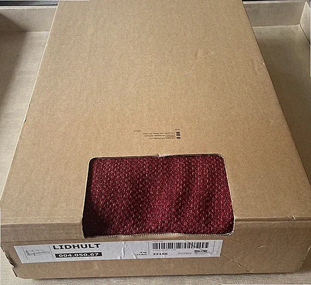 NEW IKEA LIDHULT Slipcover for 3 Piece Sofa Section Red Brown Color 004.050.67