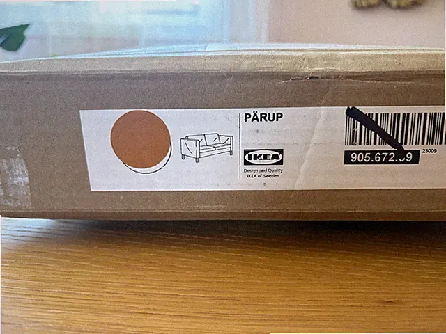 NEW IKEA PARUP Loveseat 2 Seat Sofa Cover – Vissle Yellow-Brown Brand New