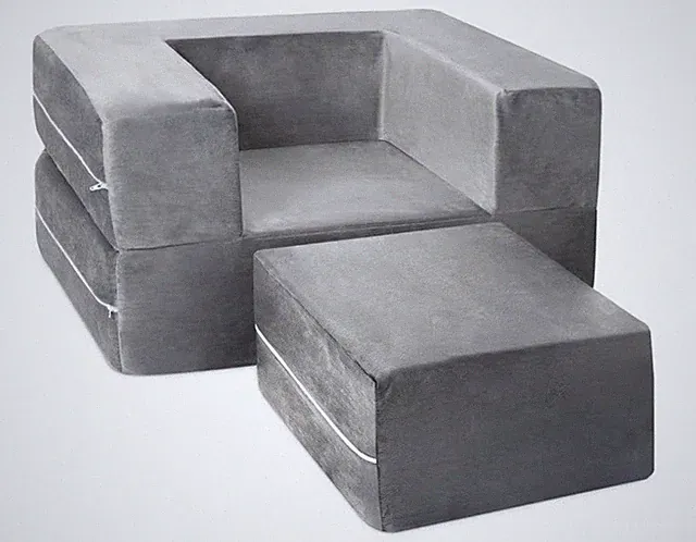 New * Open Box Kids Room Couch Grey Small, Playroom Furniture