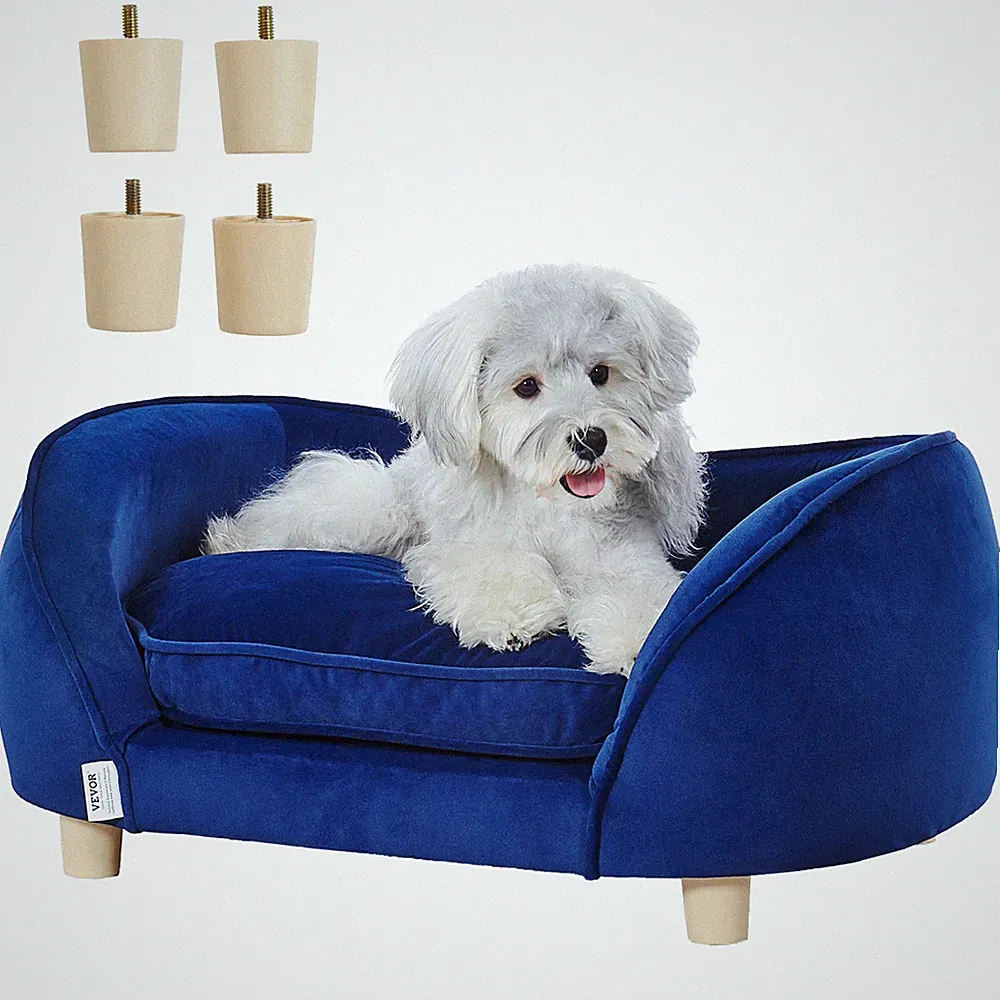 New Pet Sofa Dog Couch for Medium-Sized Dogs and Cats Soft Velvety Dog Sofa Bed
